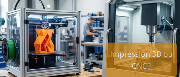 Lire la suite à propos de l’article Impression 3D vs usinage CNC : comment choisir ?”