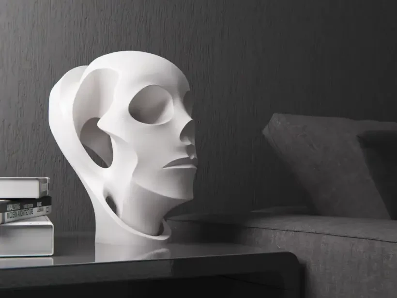 EMPTINESS - Sculpture robot moderne et support casque EMPTINESS - Sculpture robot moderne et support casque