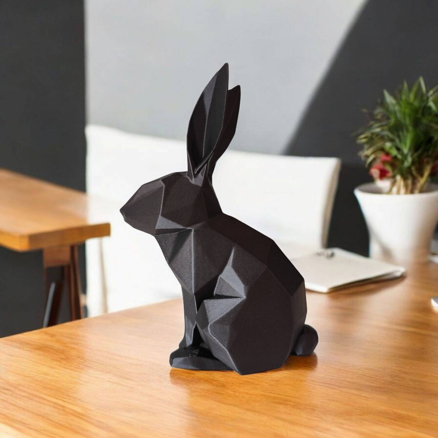 Sculpture n°26 — Le Lapin low poly 2