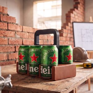 « Beer Brick » – Porte-canettes brique