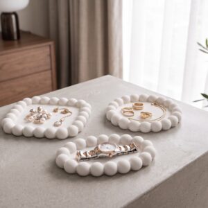 Trio de plateaux à bijoux « bulles »