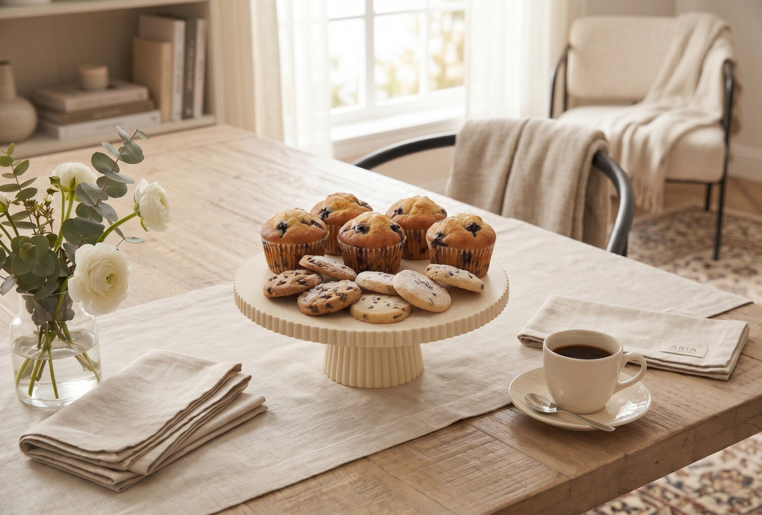 Présentoir à gâteaux nervuré 1