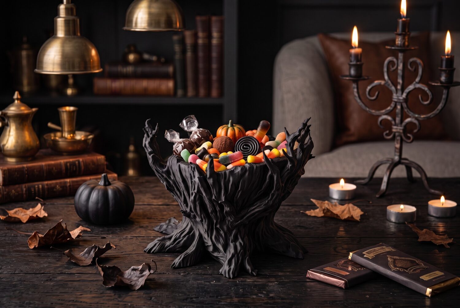 Coupelle à bonbons arbre hanté 1