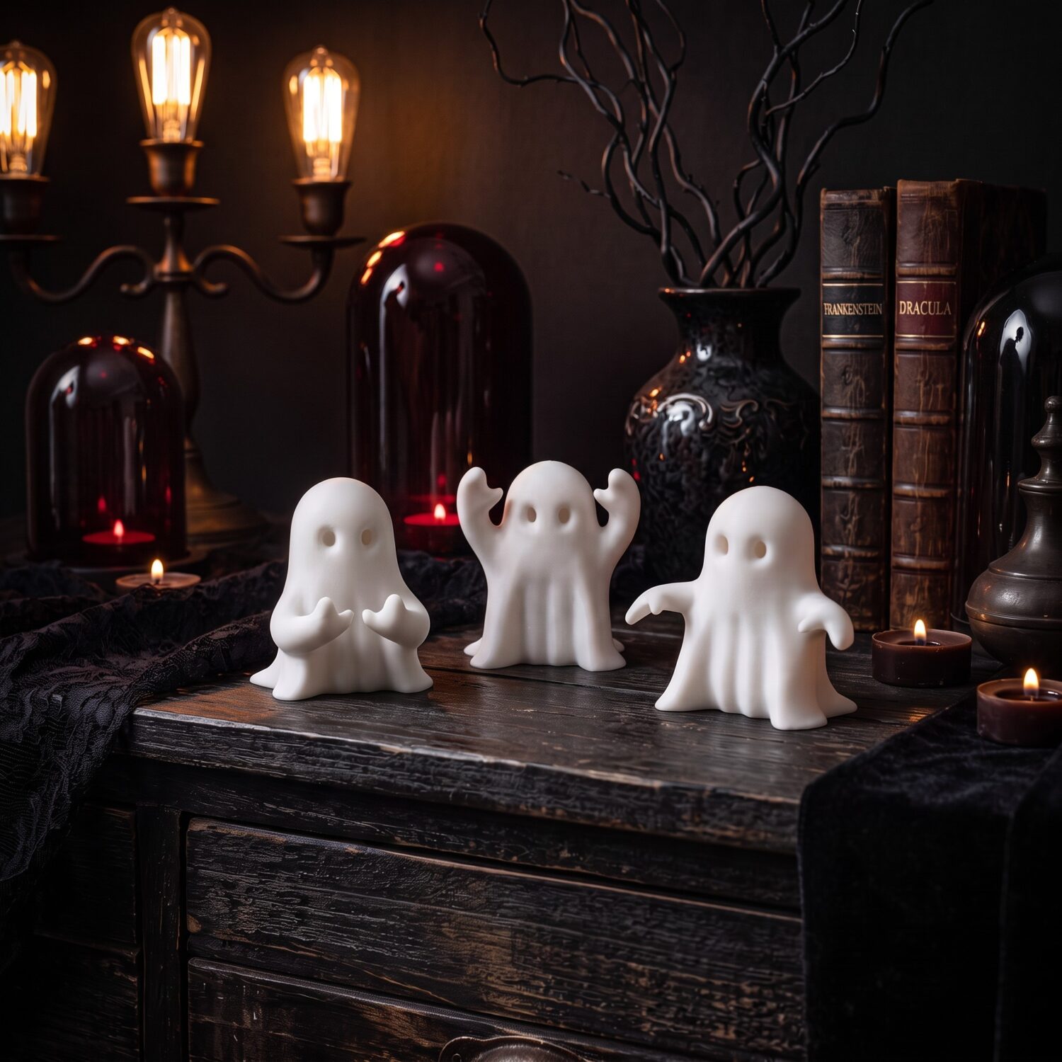 Trio de petits fantômes d'Halloween 2