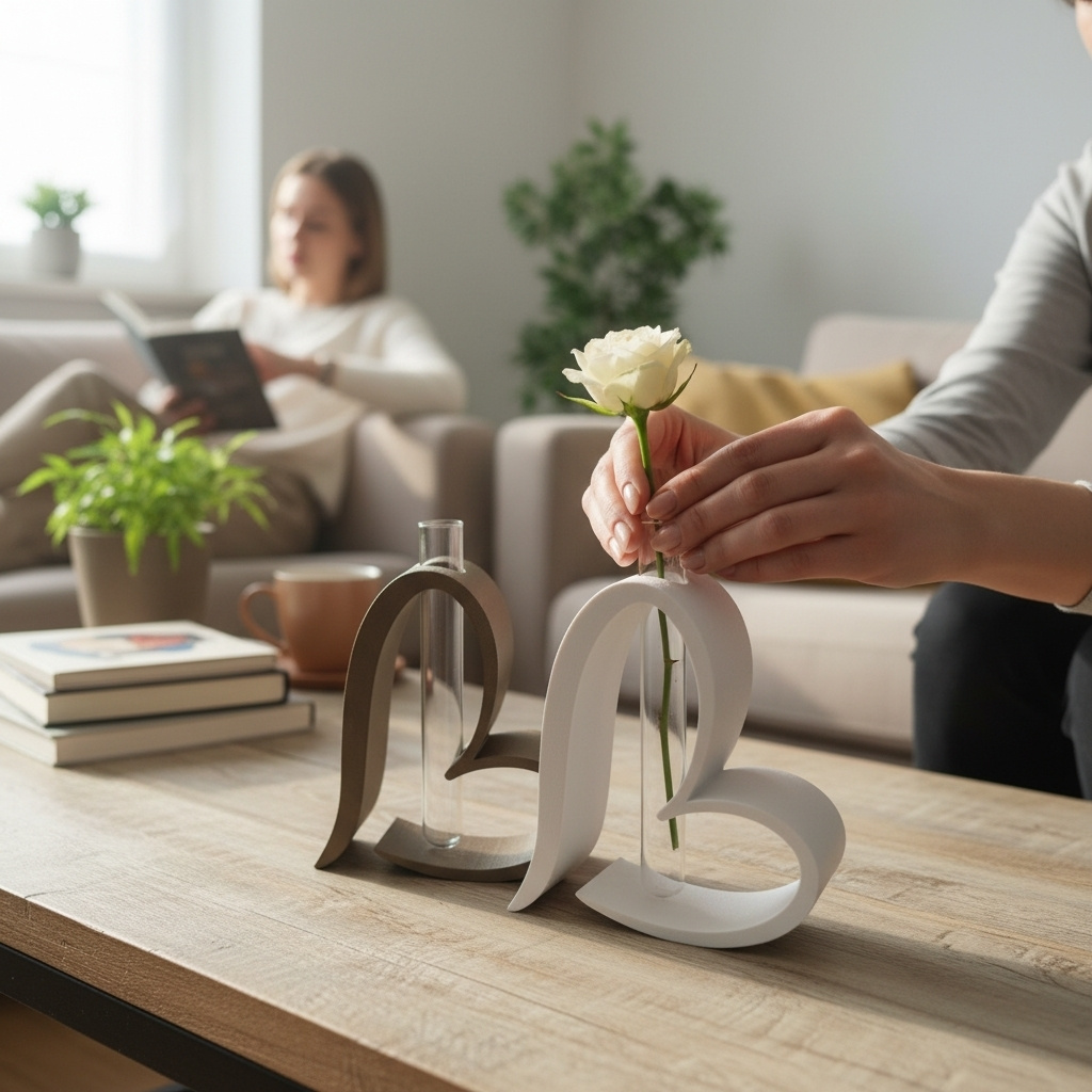 Vase cœur pour tube à essai 4