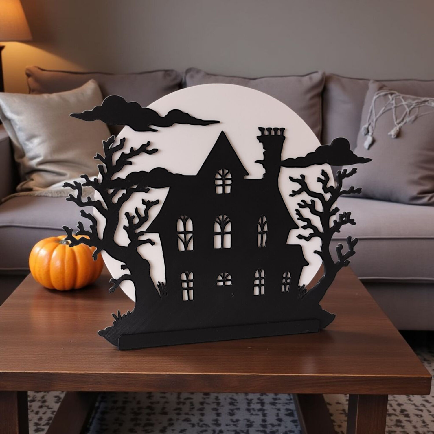 Maison hantée lumineuse d'Halloween 4