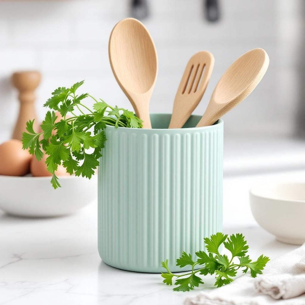 Pot à ustensiles "RibWeave" esprit hygge 1