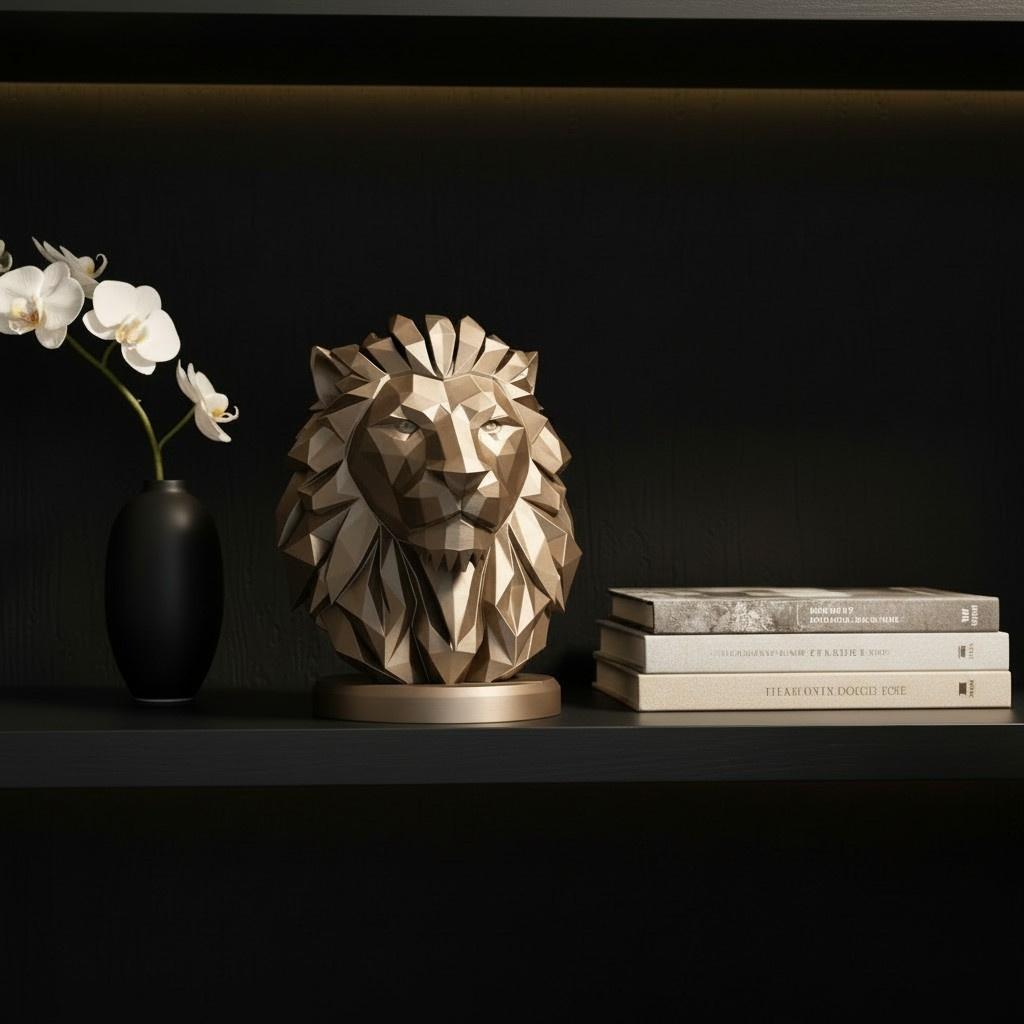 Sculpture n°50 — Buste de lion 1