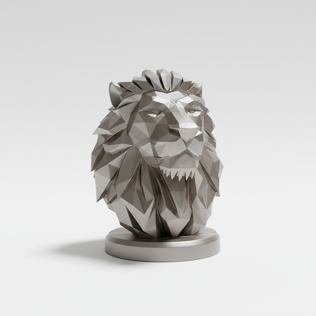 Sculpture n°50 — Buste de lion 4