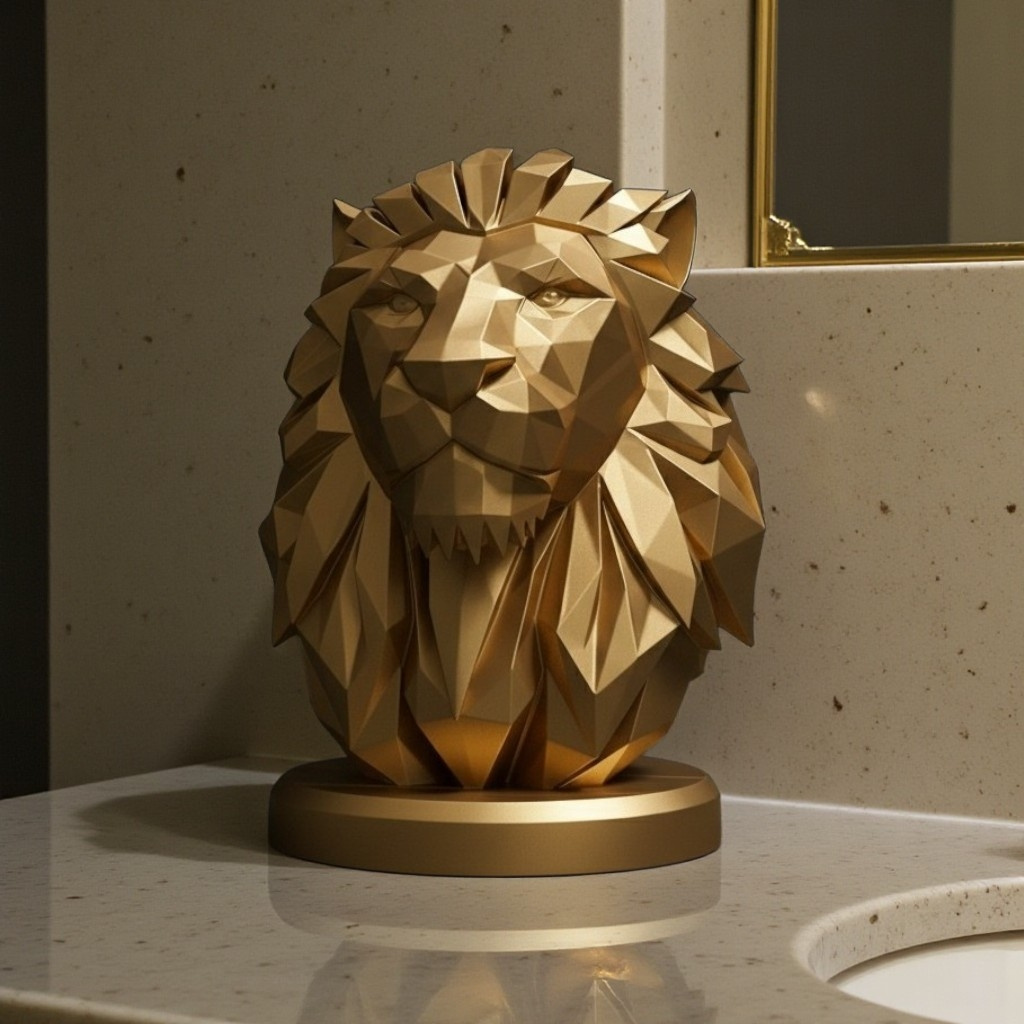 Sculpture n°50 — Buste de lion 2
