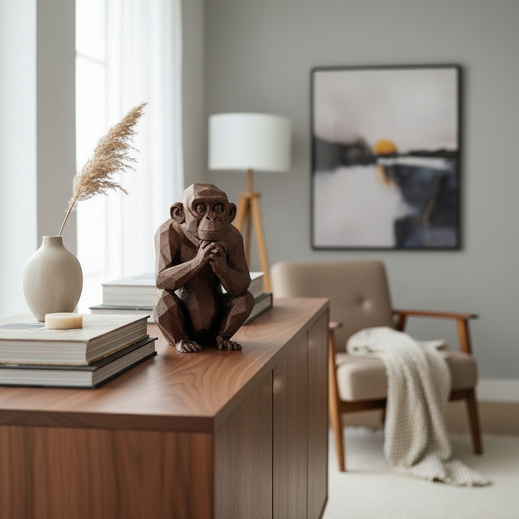 Sculpture n°53 — Le Chimpanzé pensif 2
