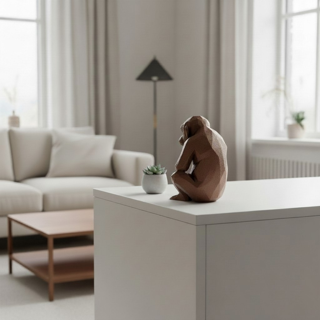 Sculpture n°53 — Le Chimpanzé pensif 3