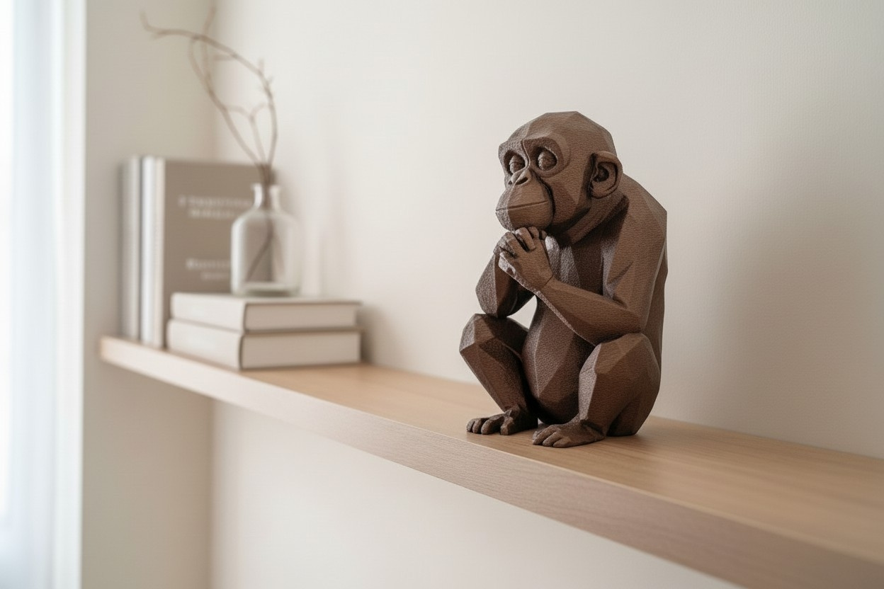 Sculpture n°53 — Le Chimpanzé pensif 1