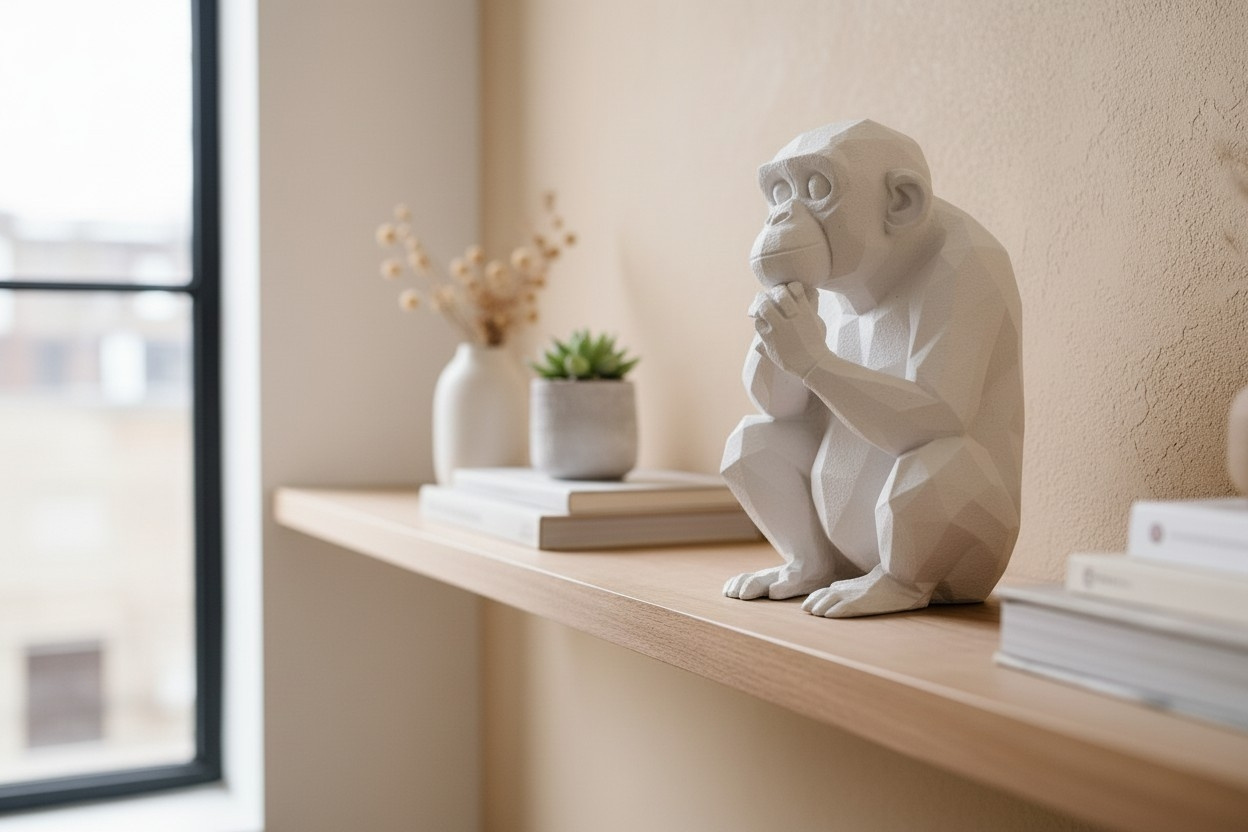 Sculpture n°53 — Le Chimpanzé pensif 4