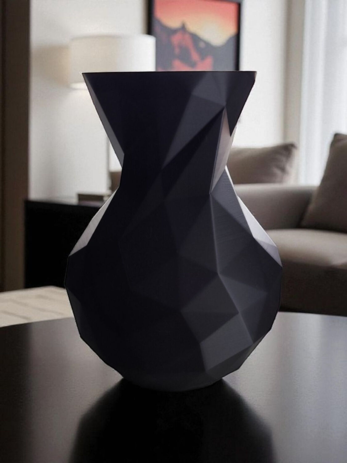 Vase low poly minimaliste 2