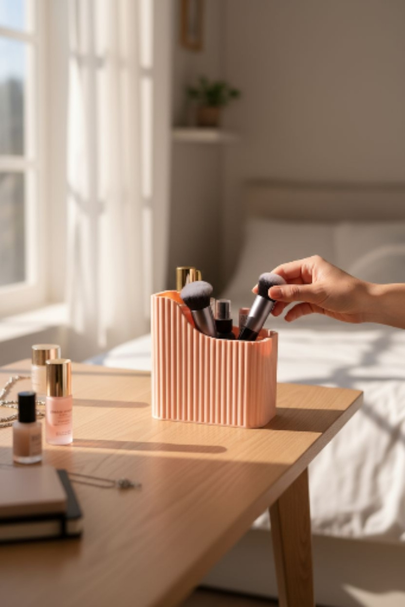 Organisateur de maquillage nervuré 2
