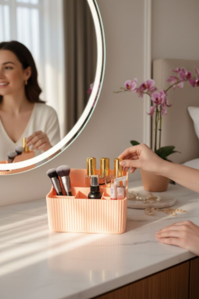 Organisateur de maquillage nervuré 4