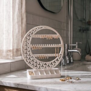 Organiseur à bijoux croissant de lune