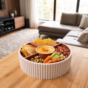 Plateau multi-compartiments rotatif 360°