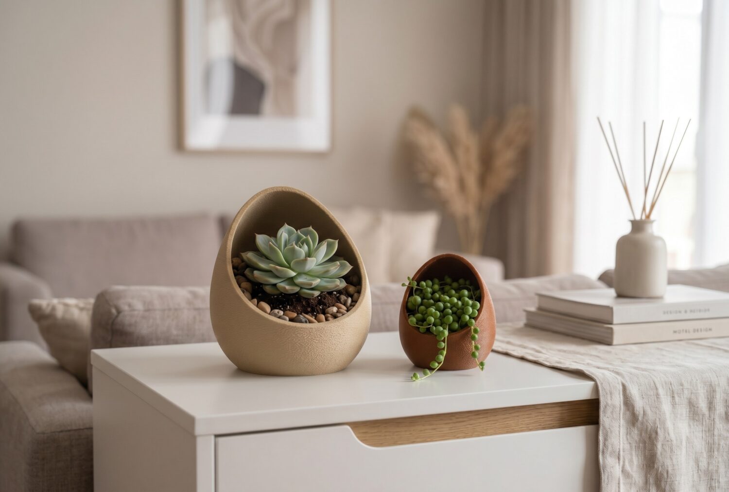Cache-pot "Nid" pour succulentes 1