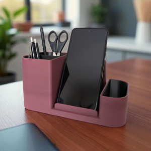 Organisateur de bureau avec support smartphone