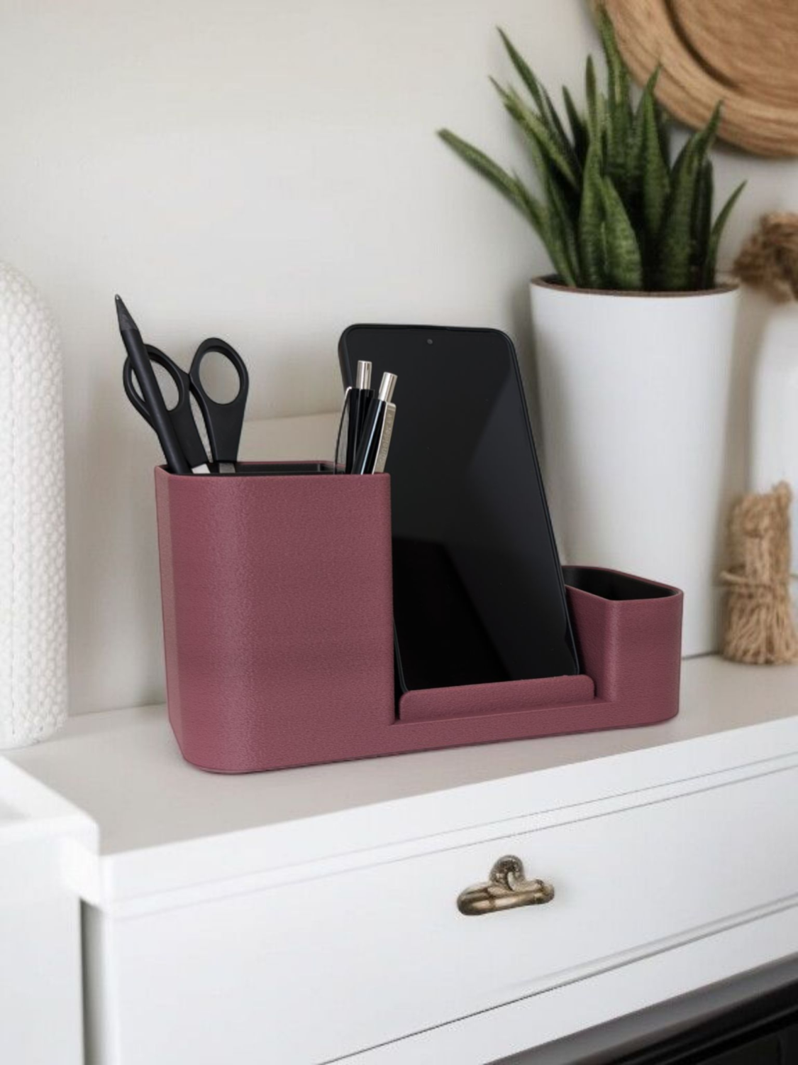 Organisateur de bureau avec support smartphone 2