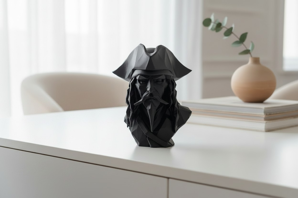Sculpture n°56 — Buste de pirate des Caraïbes 1