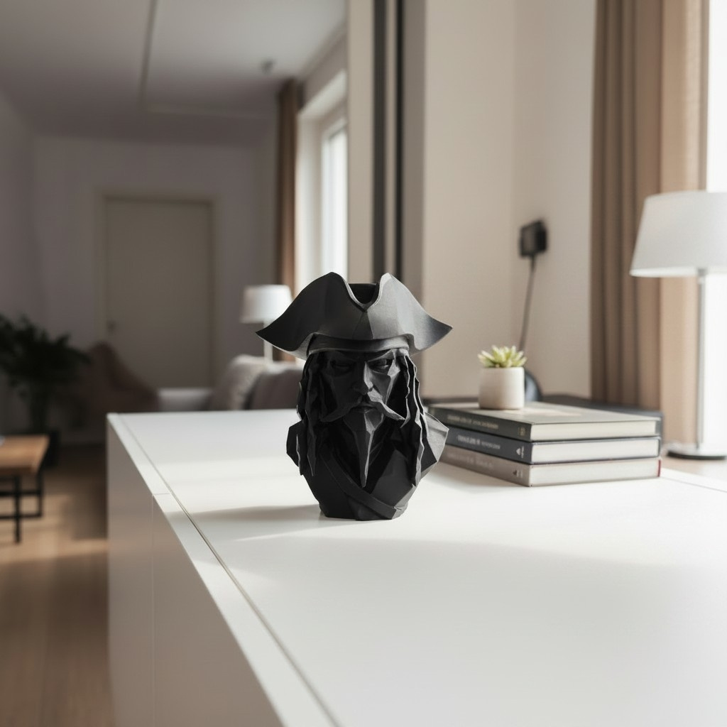 Sculpture n°56 — Buste de pirate des Caraïbes 2