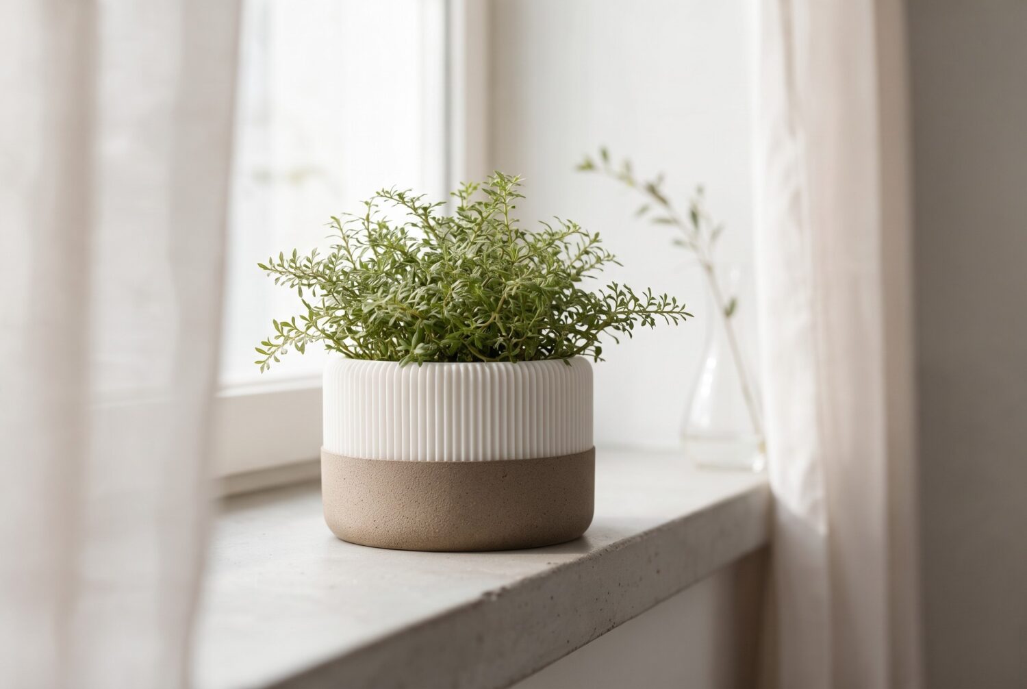 Jardinière moderne avec plateau récupérateur 1