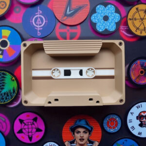 Plateau « Cassette Audio » vintage