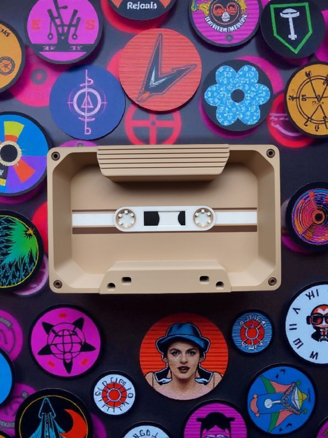 Plateau "Cassette Audio" vintage 1