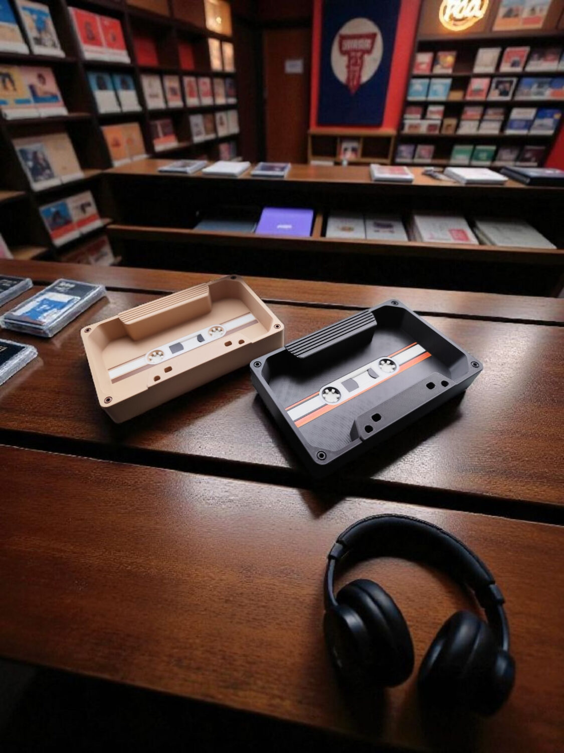 Plateau "Cassette Audio" vintage 2