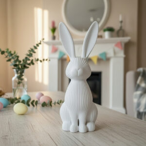 Lapin de Pâques nervuré moderne