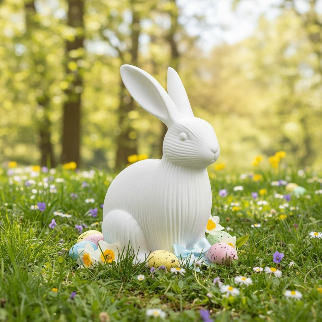 Figurine décorative lapin de Pâques 4