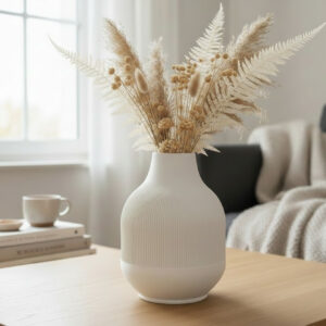 Vase moderne à nervures dégressives