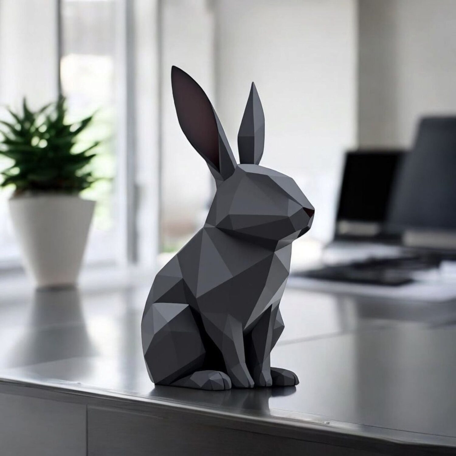 Sculpture n°26 — Le Lapin low poly 5