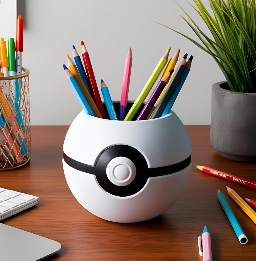 Pot à crayons "Pokéball" 1