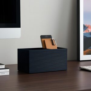 Organiseur de bureau moderne à surface nervurée