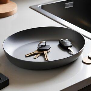 Vide-poche elliptique minimaliste