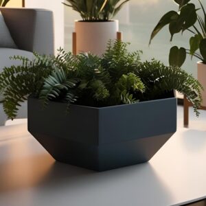 Jardinière hexagonale moderne