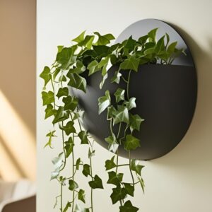 Pot de fleurs mural boule