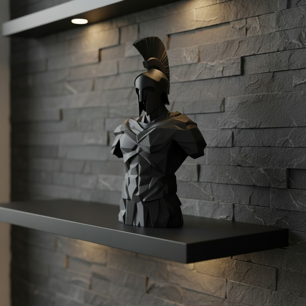 Sculpture n°49 — Buste de guerrier spartiate 1