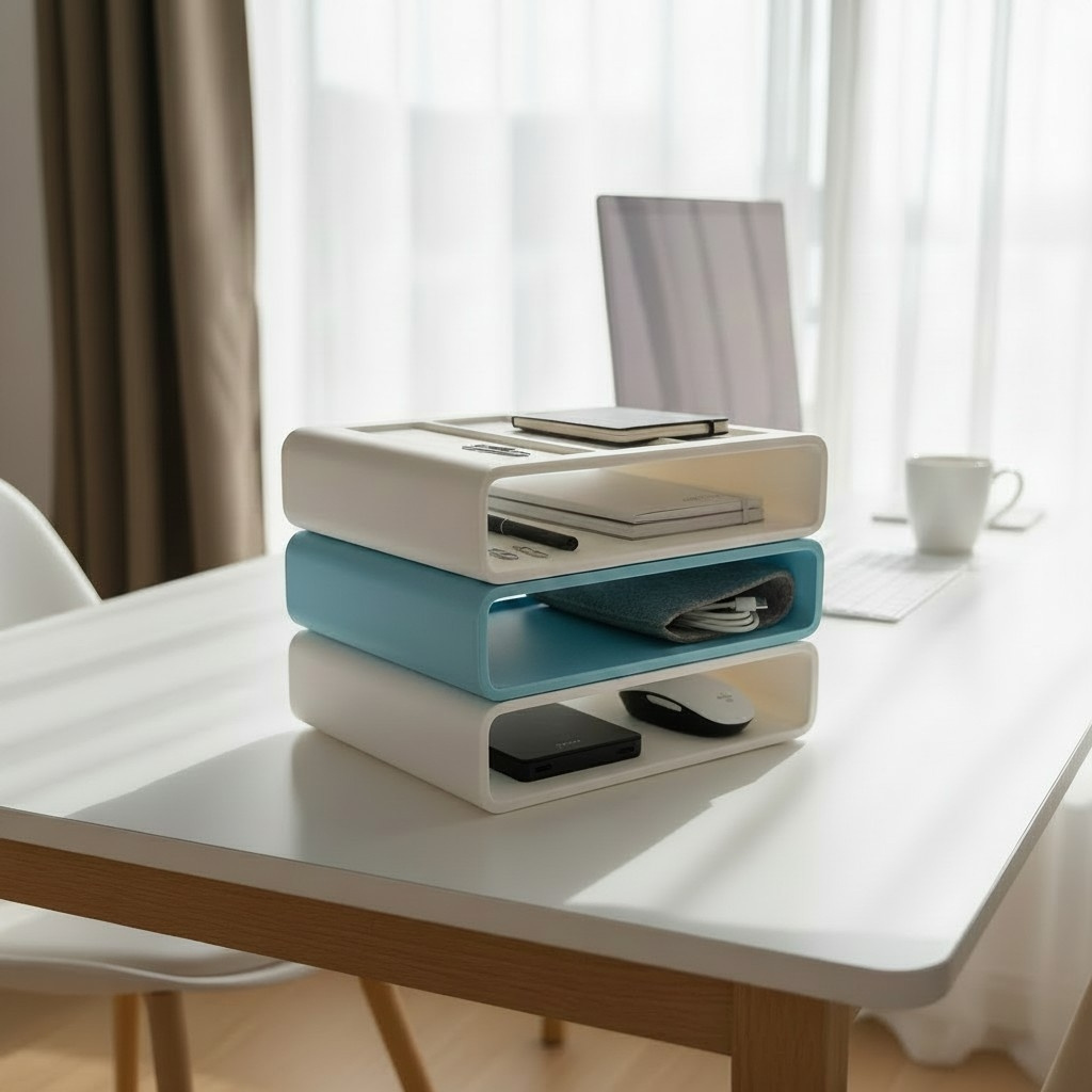 Organisateur de bureau empilable modulable 3
