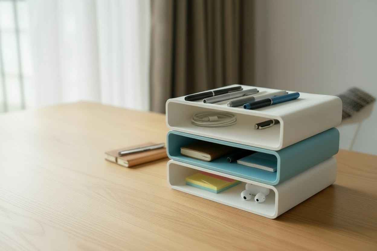 Organisateur de bureau empilable modulable 1