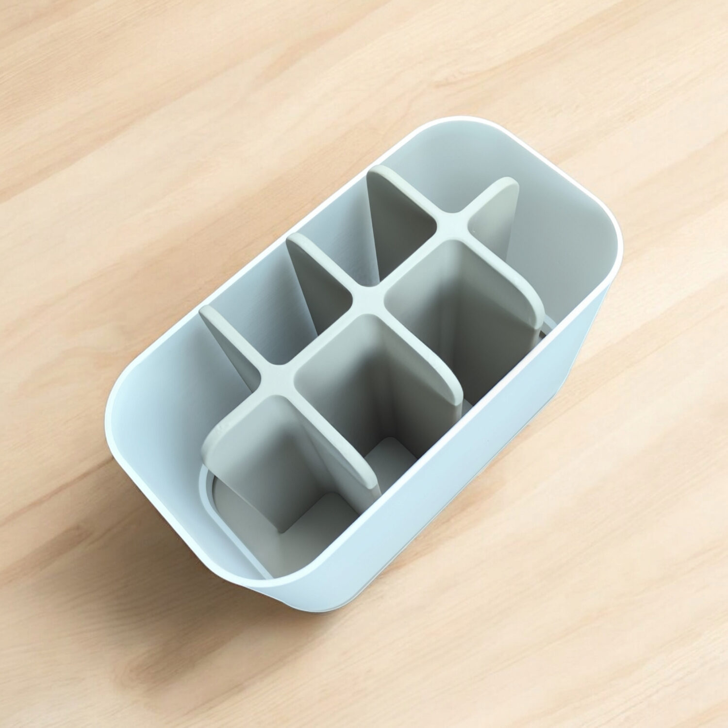 Organisateur de salle de bain bicolore 3