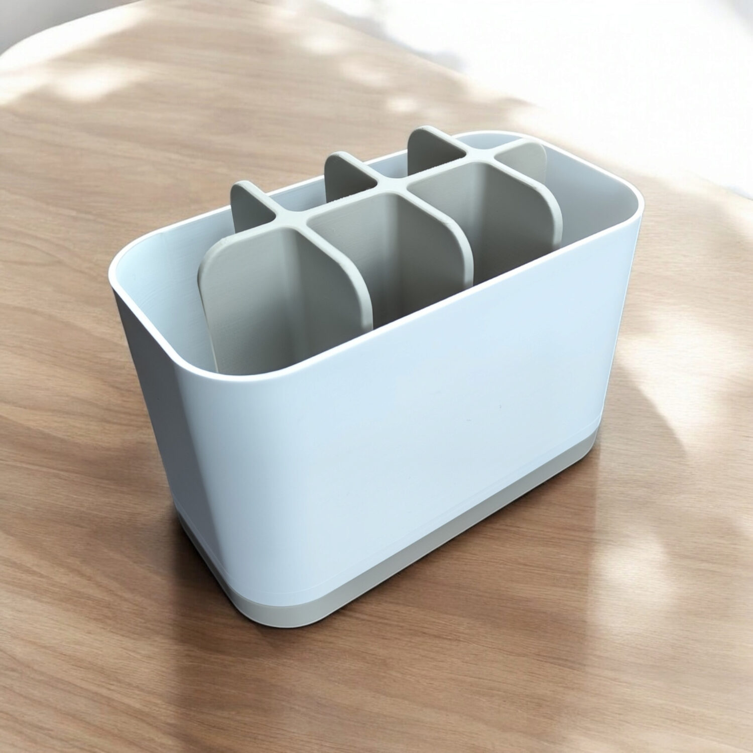 Organisateur de salle de bain bicolore 2