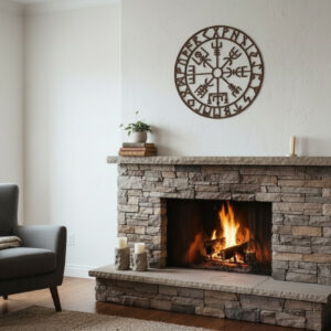 Décoration murale boussole viking « Vegvisir »