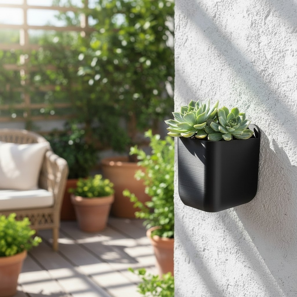 Jardinière murale minimaliste rectangulaire 2