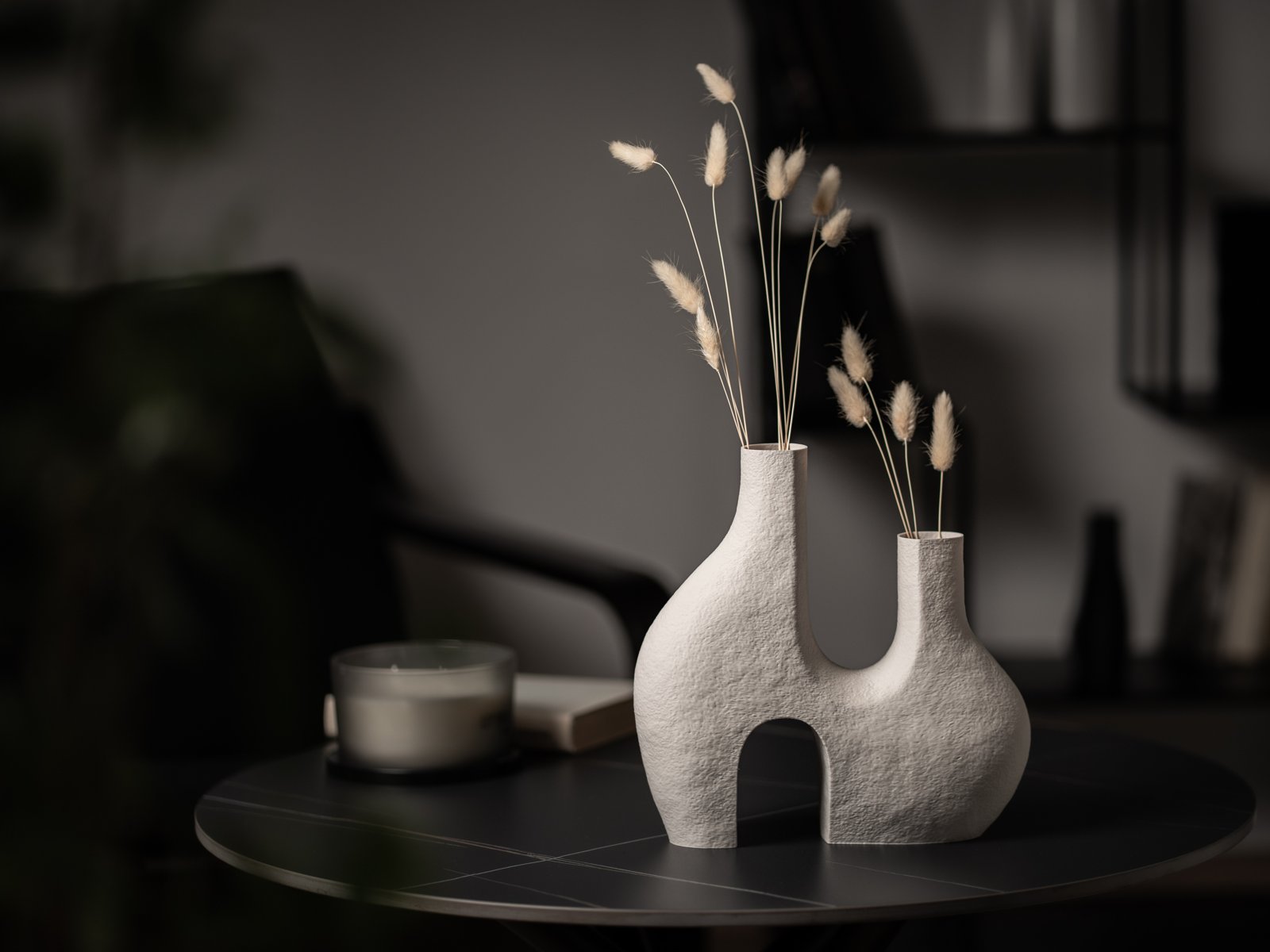 Double vase texturé 1