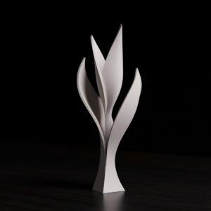 Fleur sculptée